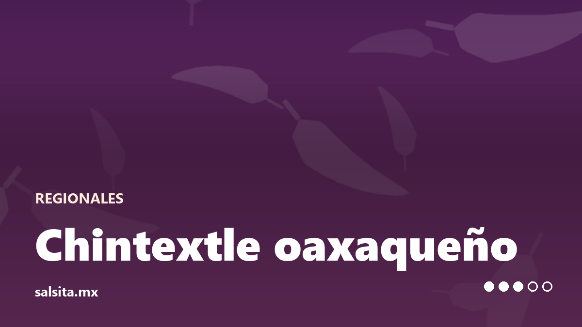 Chintextle oaxaqueño, pasta espesa de chile pasilla