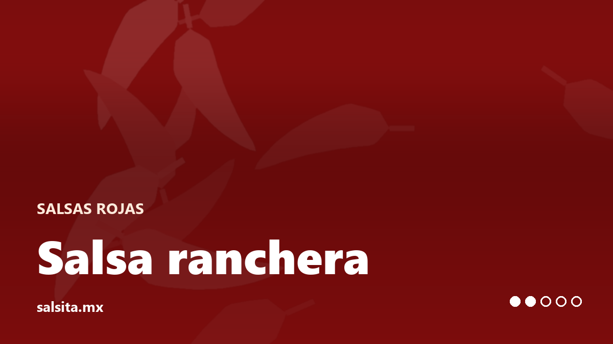Salsa ranchera caliente de jitomate sofrito con cebolla