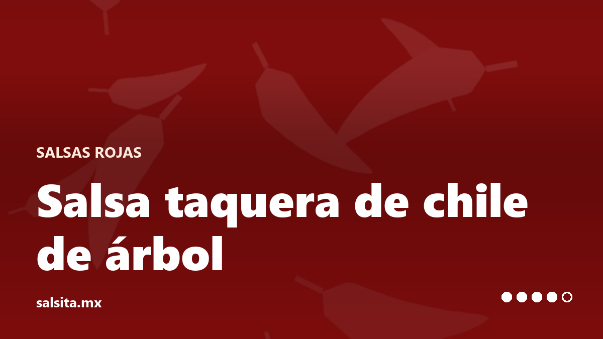 Thick dark red taqueria salsa